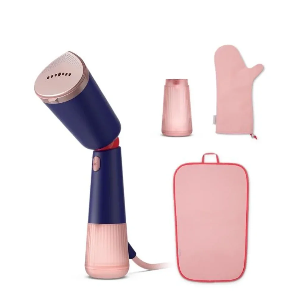 Відпарювач Philips компактний Series 5000, 1400Вт, 120мл, паровий удар -24гр, складана ручка, чохол-рукавичка, колимок, пластик, синій, STH5030/20 UA
